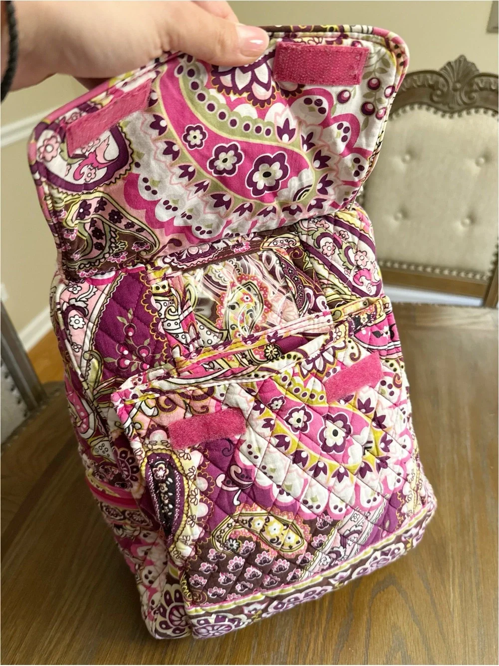 Vera Bradley Quilted Backpack — Very Berry Paisley | Retired Pattern - Picture 6 of 11